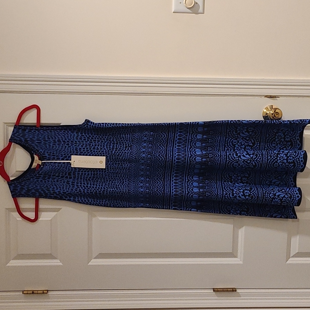 Blue pattern Dress from Carlisle size Medium